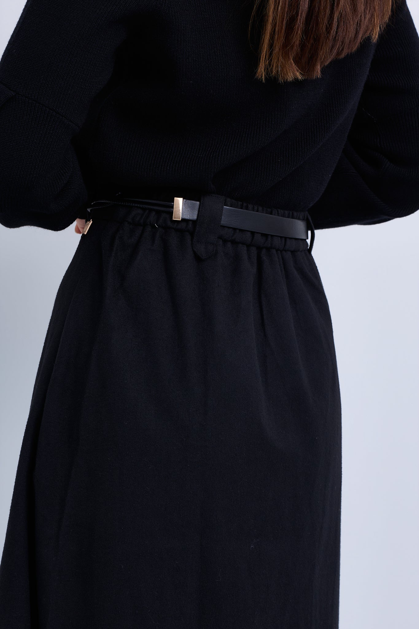 Aline Skirt with Contrast Belt