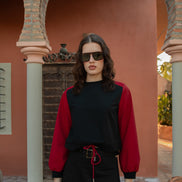 Elastic Waist Skirt with Buckled Belt and Cargo Pockets