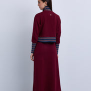 Front Tie Maxi Skirt with Large Hip Pockets