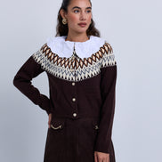 Aline Suede Skirt with Chain Pocket Design