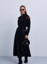 Aline Suede Skirt with Chain Pocket Design