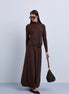 Maxi Length Jersey Skirt