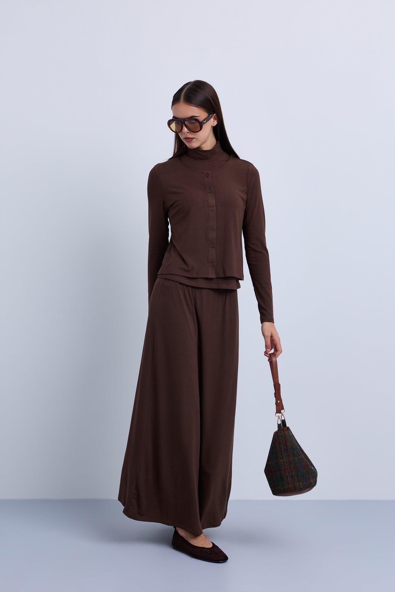 Maxi Length Jersey Skirt