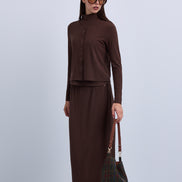Maxi Length Jersey Skirt