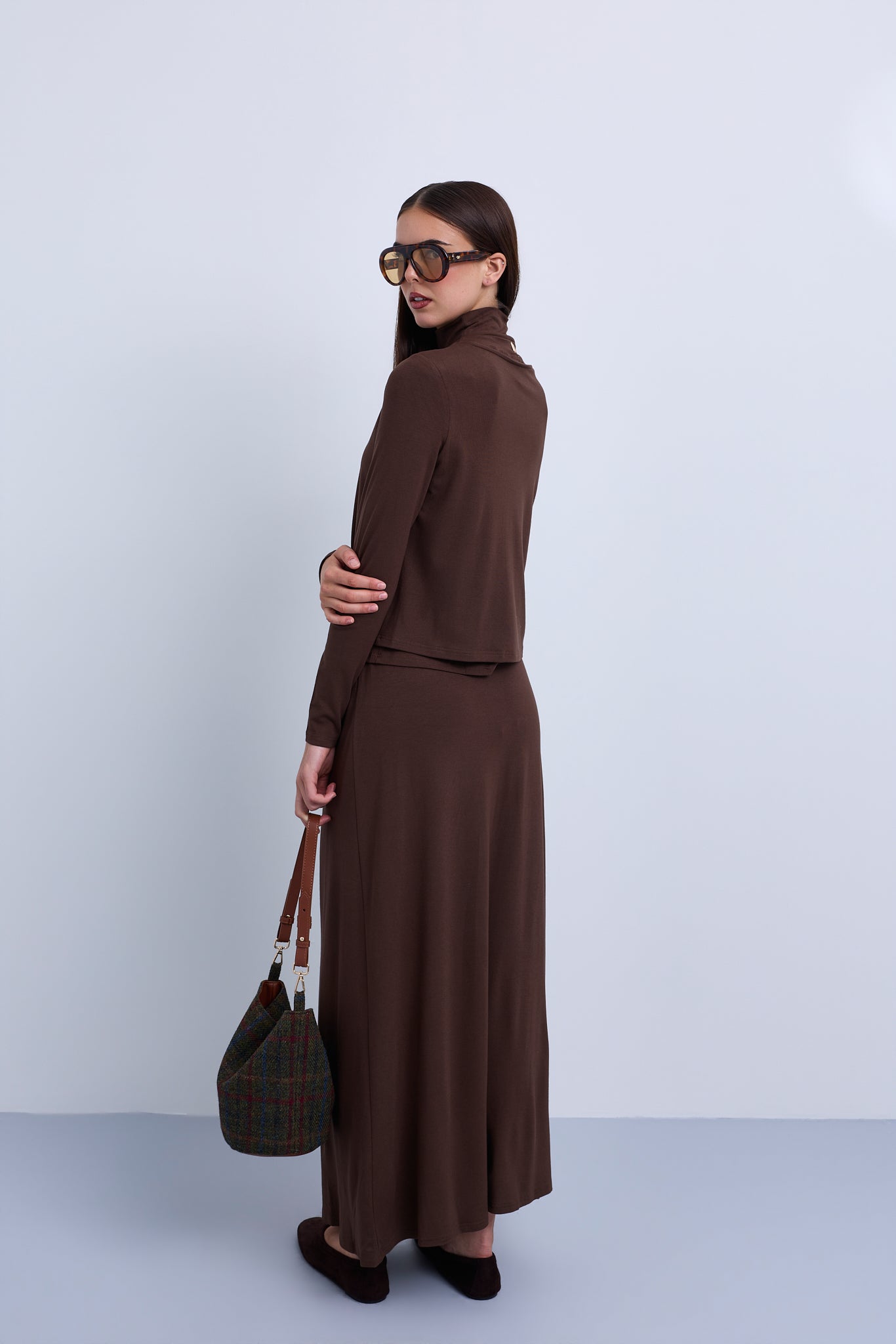 Maxi Length Jersey Skirt