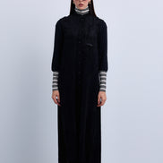 Aline Sleeveless Loose Fit Dress with Mandarin Collar