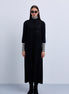 Aline Sleeveless Loose Fit Dress with Mandarin Collar