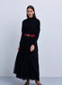 Tulle Gown with Elastic Belt