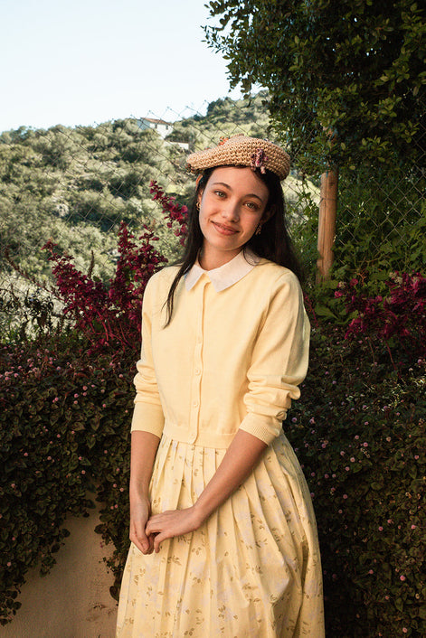 Fine Knit Button Down Sweater