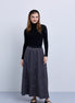 Embellished A-Line Midi Skirt
