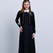 Collared Sleeveless Knit Midi Dress