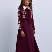 Collared Sleeveless Knit Midi Dress