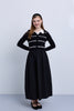 Bow Detail Knit Midi Dress