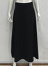 Basic Waistband Wool Aline Skirt - Black